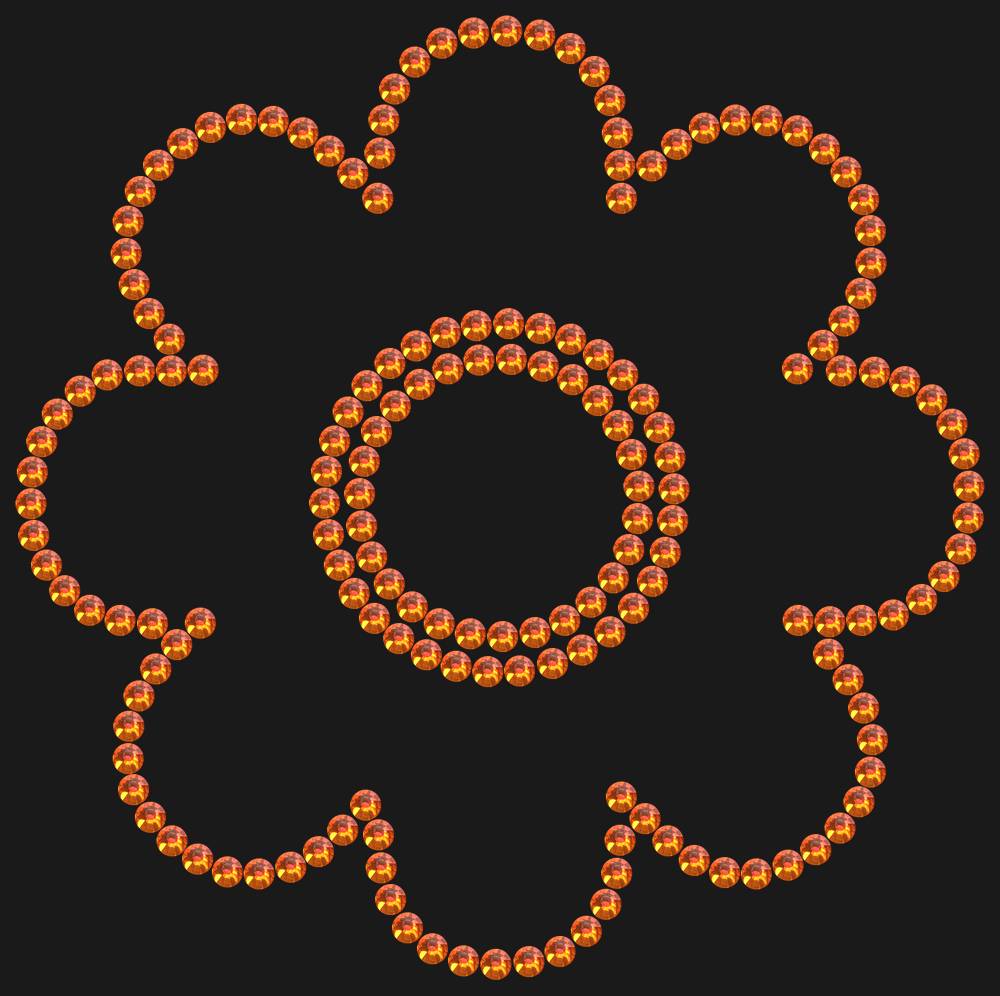 Трафарет Flower — RHT_FLOWER1_SS16_RED_VOLCANO