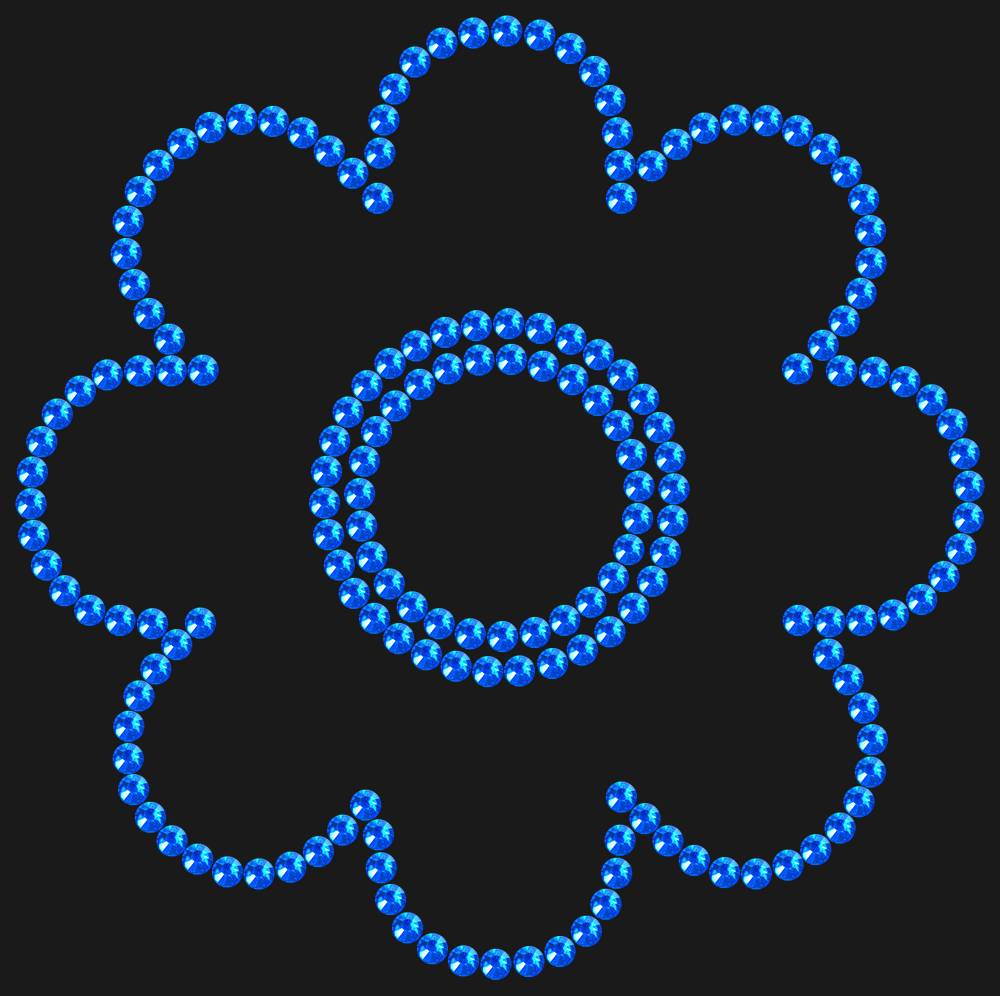 Трафарет Flower — RHT_FLOWER1_SS16_SAPPHIRE