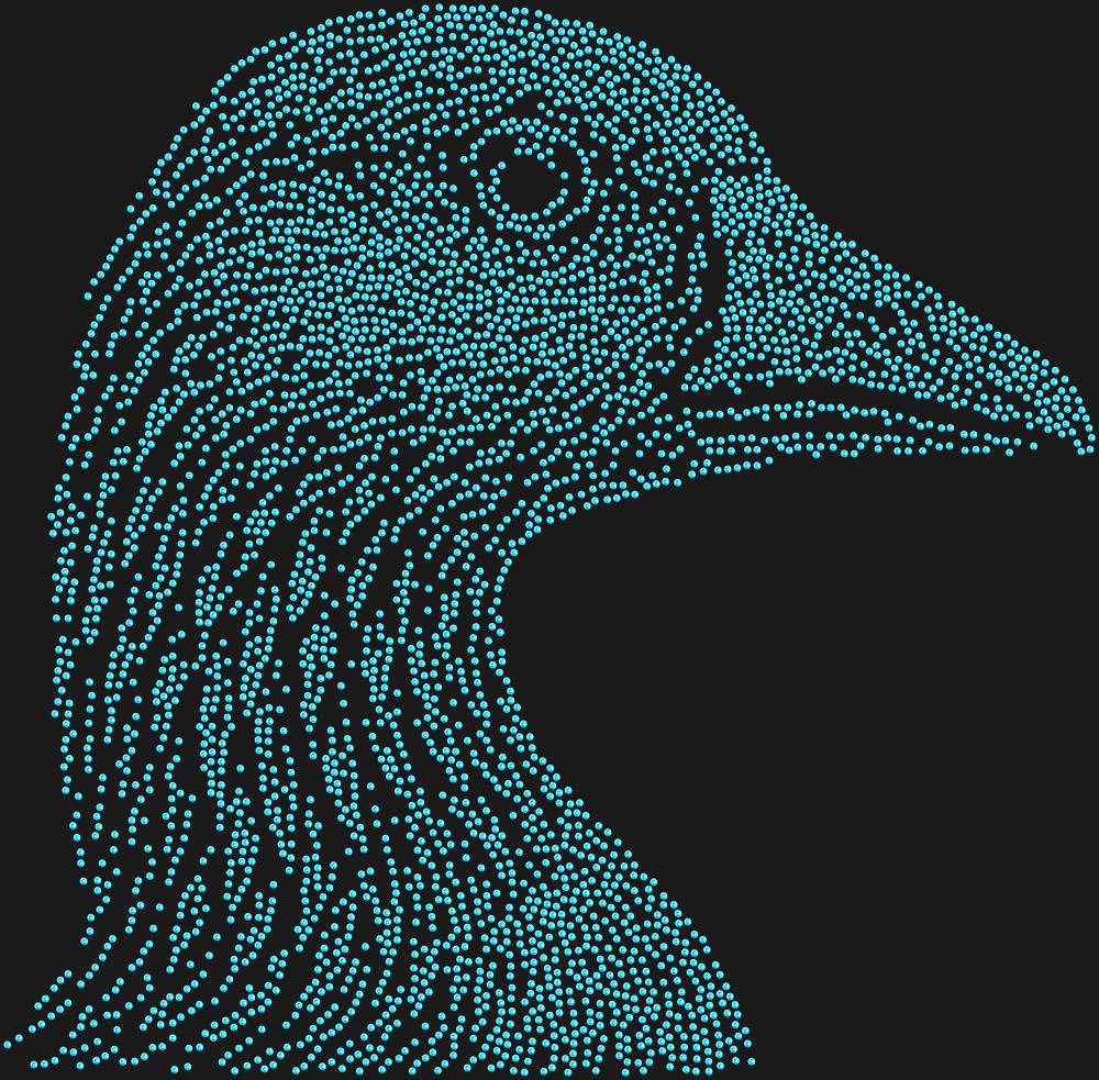 Трафарет Гусь — RHT_GOOSE1_SS10_LT_SAPPHIRE