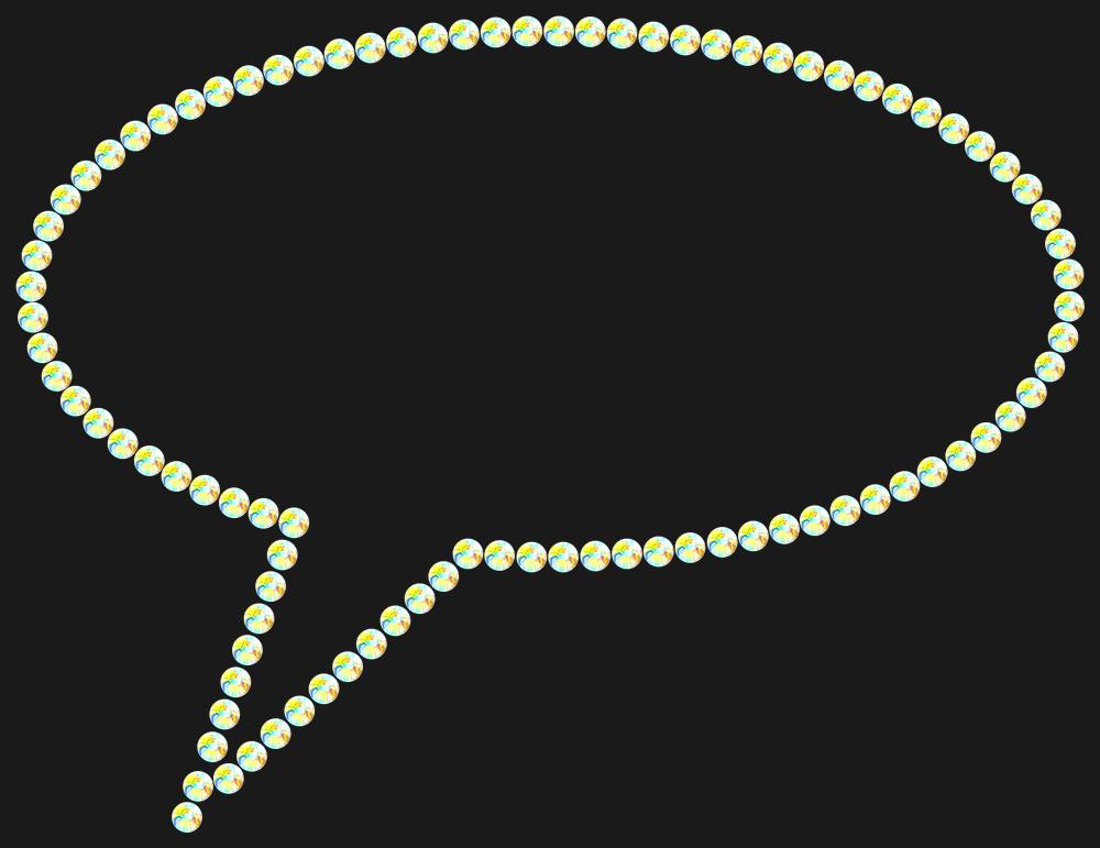 Трафарет Speech bubble — RHT_BUBBLE1_SS20_CRYSTAL_AB