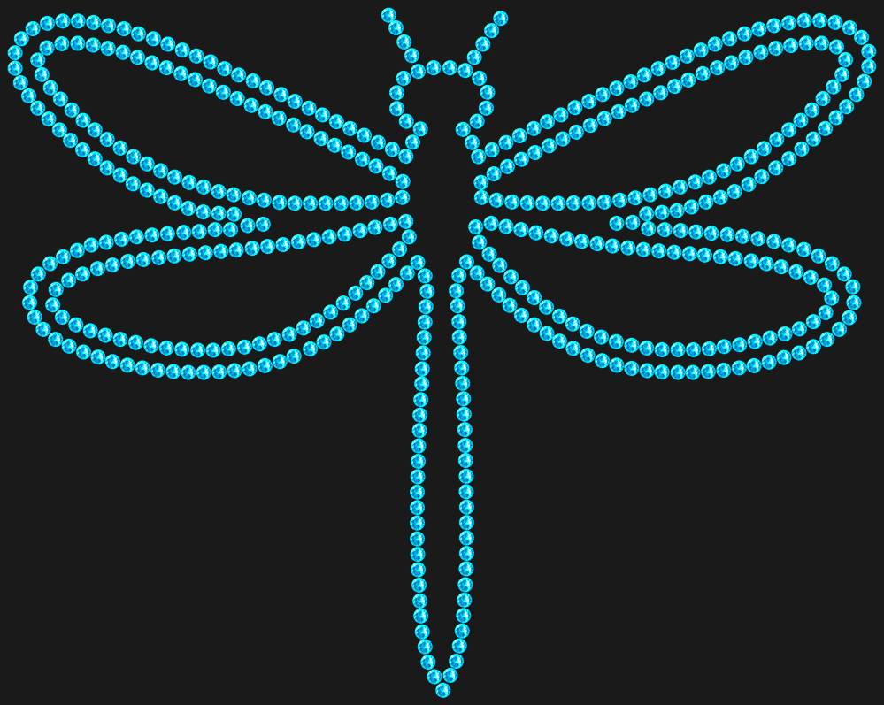 Трафарет Dragonfly — RHT_DRAGONFLY1_SS10_AQUAMARINE