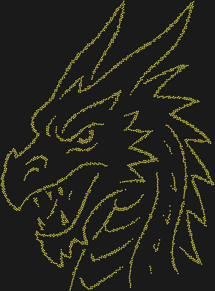 Трафарет Dragon's Head — RHT_DRAGON1_SS16_OLIVE