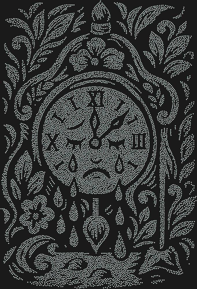 Трафарет The clock that could cry — RHT_CRYINGCLOCK1_SS5_CRYSTAL_AB_DMC
