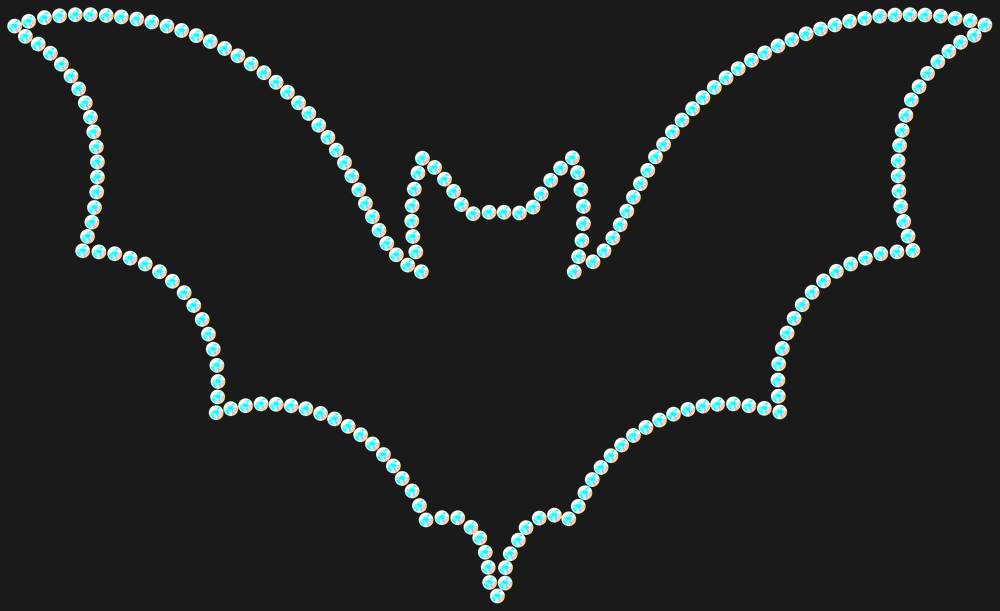 Трафарет Bat — RHT_BAT1_SS12_CRYSTAL_AB_DMC