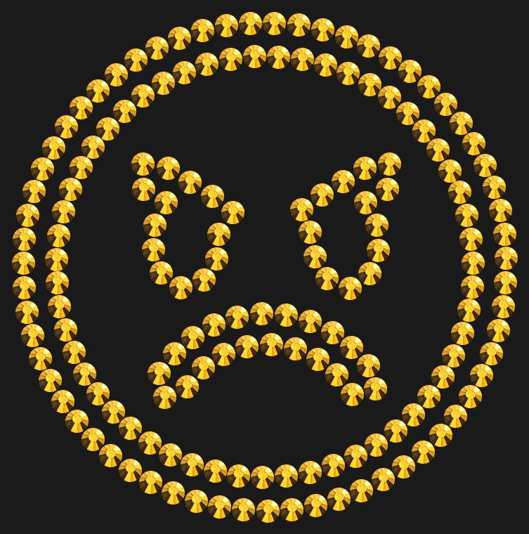 Трафарет Angry emoji — RHT_SMILE5_SS10_GOLD