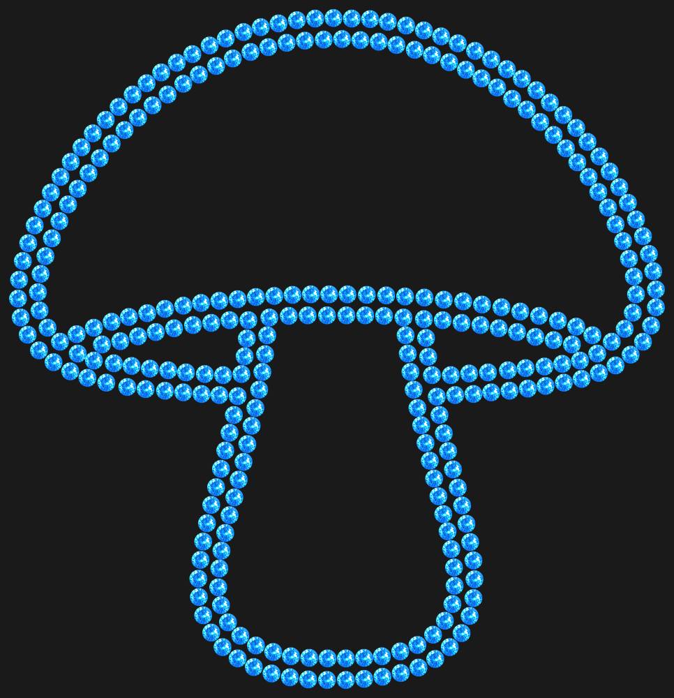 Трафарет Mushroom — RHT_MUSHROOM1_SS10_LT_SAPPHIRE