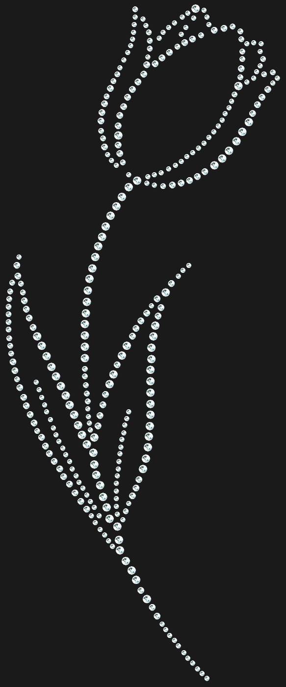 Трафарет Тюльпан — TULIP2