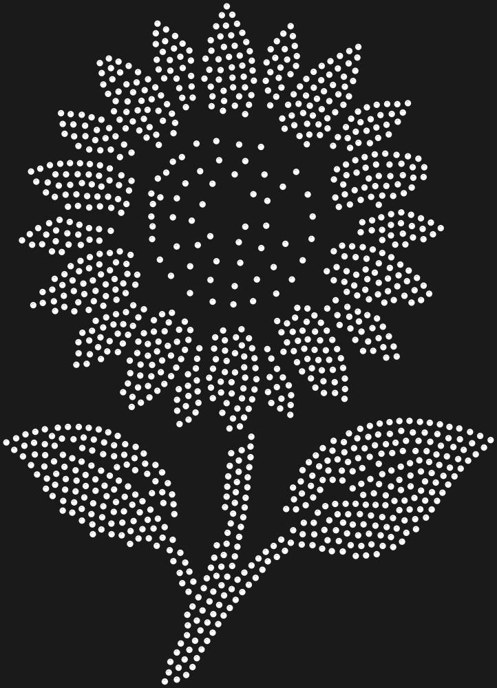 Трафарет Sunflower — RHT_SUNFLOWER1_SS12_CRYSTAL_CLEAR