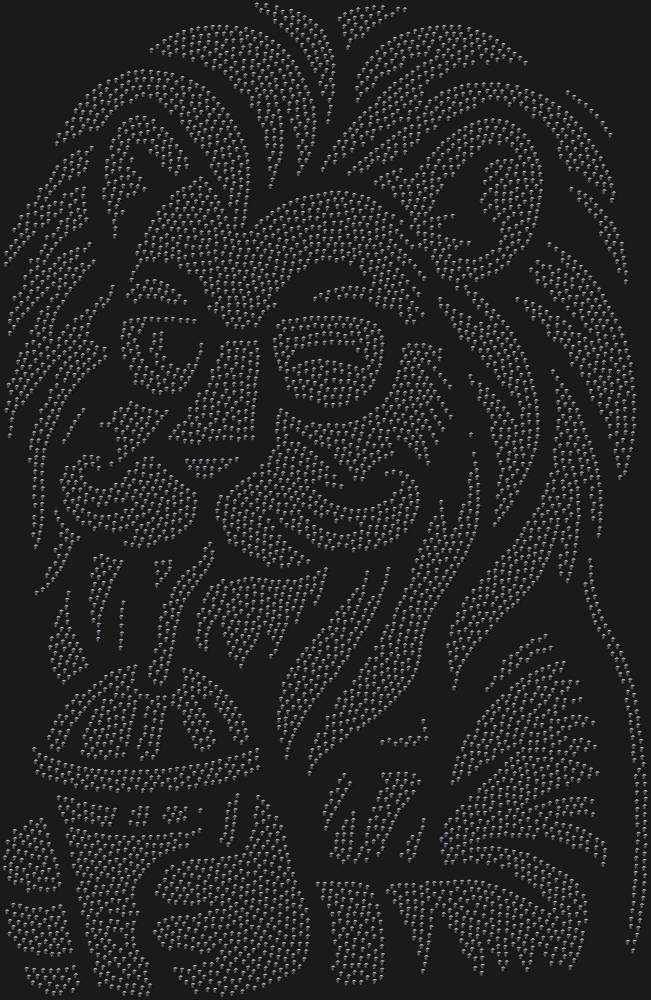 Трафарет Лев-хипстер — RHT_LIONHIPSTER1_SS16_JET_BLACK
