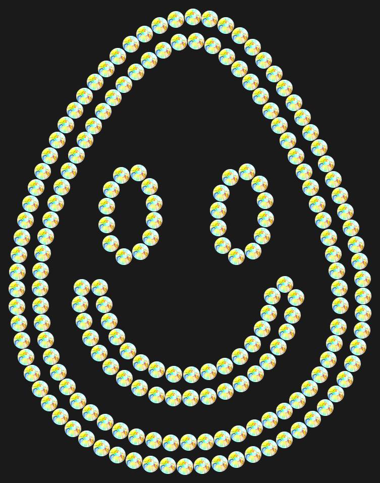 Трафарет A smile in a drop — RHT_SMILE4_SS10_CRYSTAL_AB