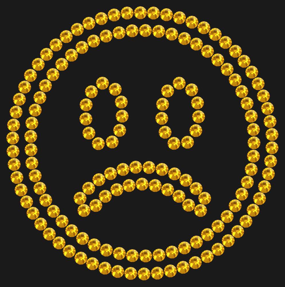 Трафарет Sad emoji — RHT_SMILE6_SS16_TOPAZ