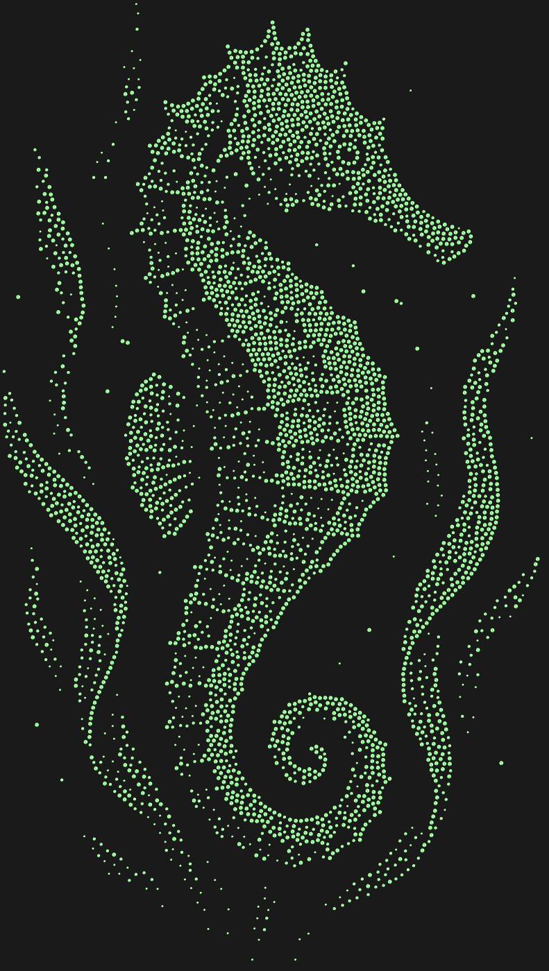 Трафарет Морской конёк — SEAHORSE3