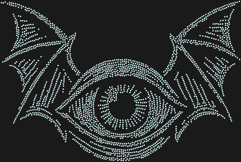 Трафарет Летучий глаз — RHT_FLIGHTEYE1_SS16_CRYSTAL_AB_DMC