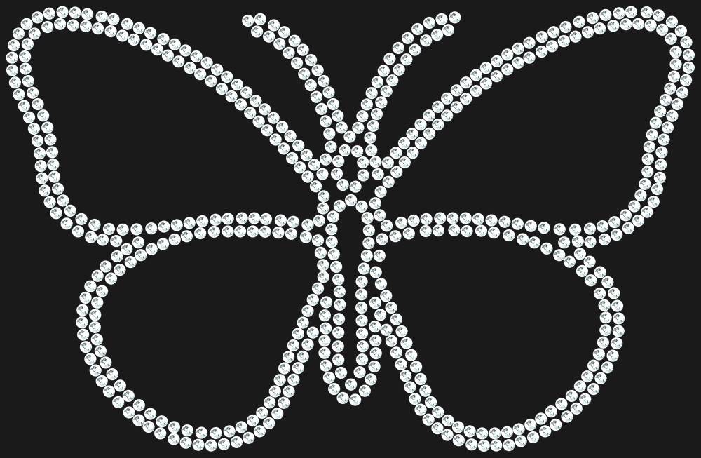 Трафарет Butterfly — RHT_BUTTERFLY1_SS12_CRYSTAL_CLEAR