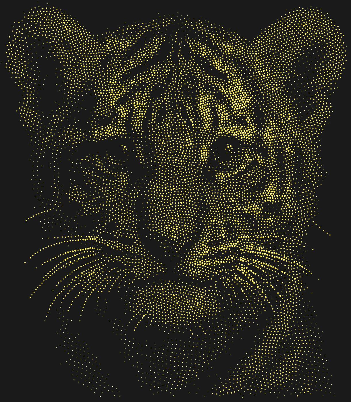 Трафарет Тигренок — TIGER2