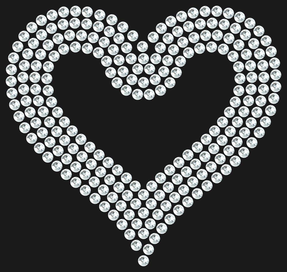 Трафарет Outline heart — RHT_HEART3_SS20_CRYSTAL_CLEAR