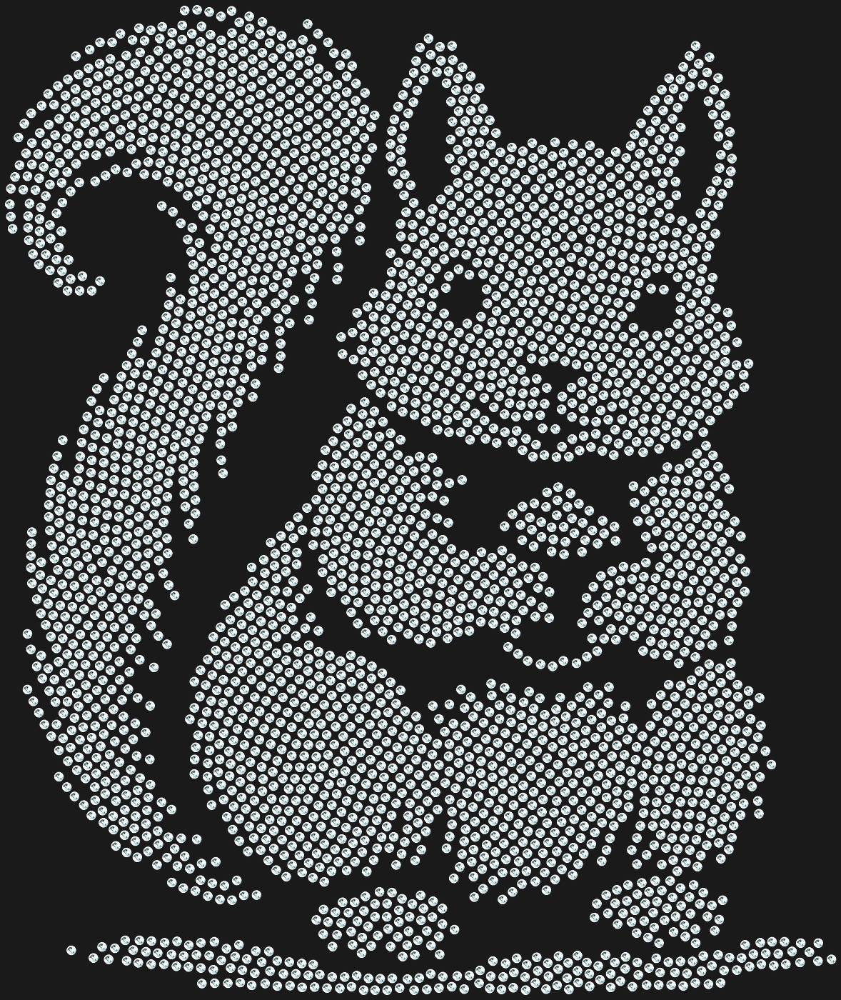 Трафарет Белочка (на футболку) — SQUIRREL3