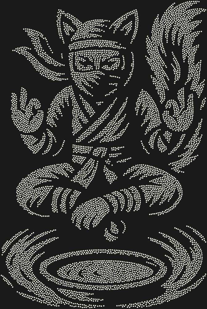Трафарет Кот-ниндзя — RHT_CATNINJA1_SS4_CRYSTAL_AB