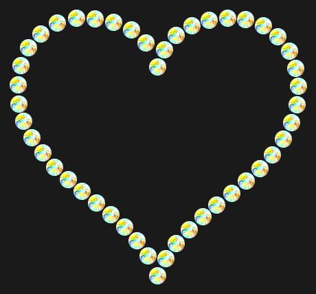 Трафарет Contoured heart — RHT_HEART6_SS6_CRYSTAL_AB