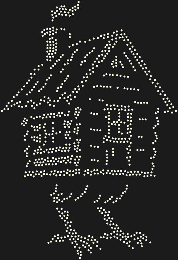 Трафарет Hut on chicken legs — RHT_YAGA1_SS12_CRYSTAL_AB
