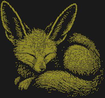 Трафарет из страз «Лисица фенек» в 5452 сияющих кристаллах оживляет сказочный сон: хрупкое создание, свернувшееся в нежности, готовое украсить ваш мир уютным шепотом звёзд.