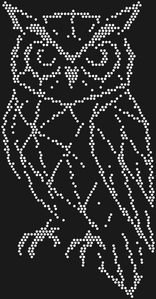 Трафарет Owl low-poly — RHT_OWL1_SS20_CRYSTAL_CLEAR