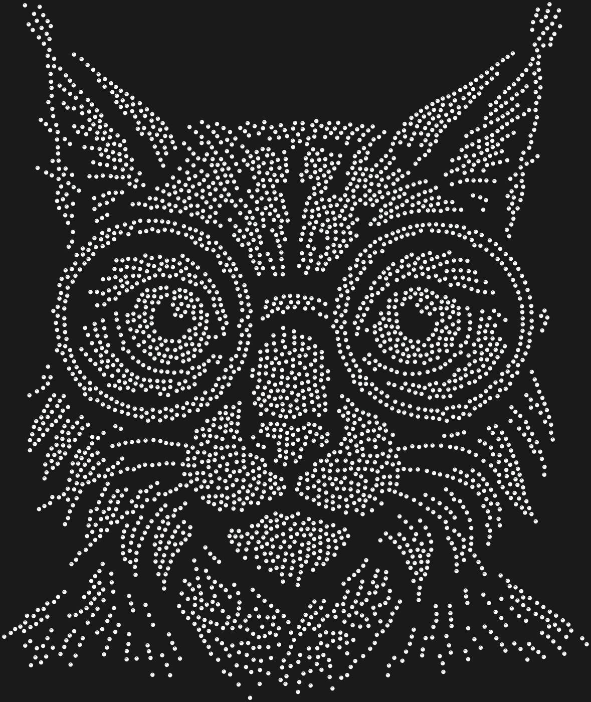 Трафарет Bobcat in glasses — LYNX1