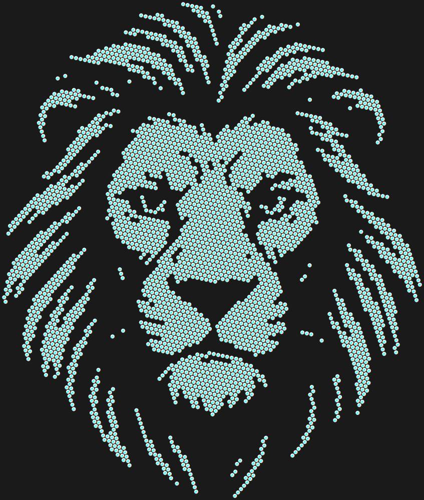 Трафарет Leo — RHT_LION1_SS20_CRYSTAL_AB_DMC