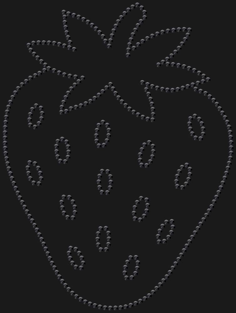 Трафарет Strawberry — RHT_STRAWBERRY2_SS10_JET_BLACK