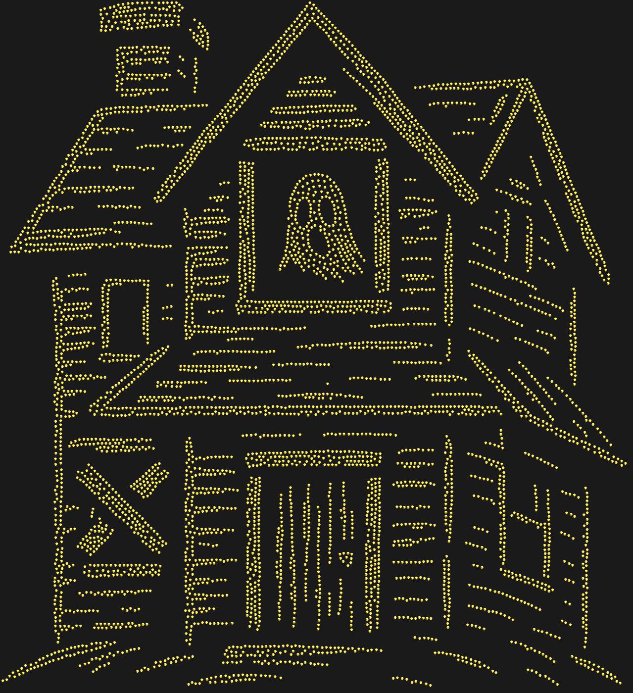 Трафарет Дом с приведением — GHOSTHOUSE1
