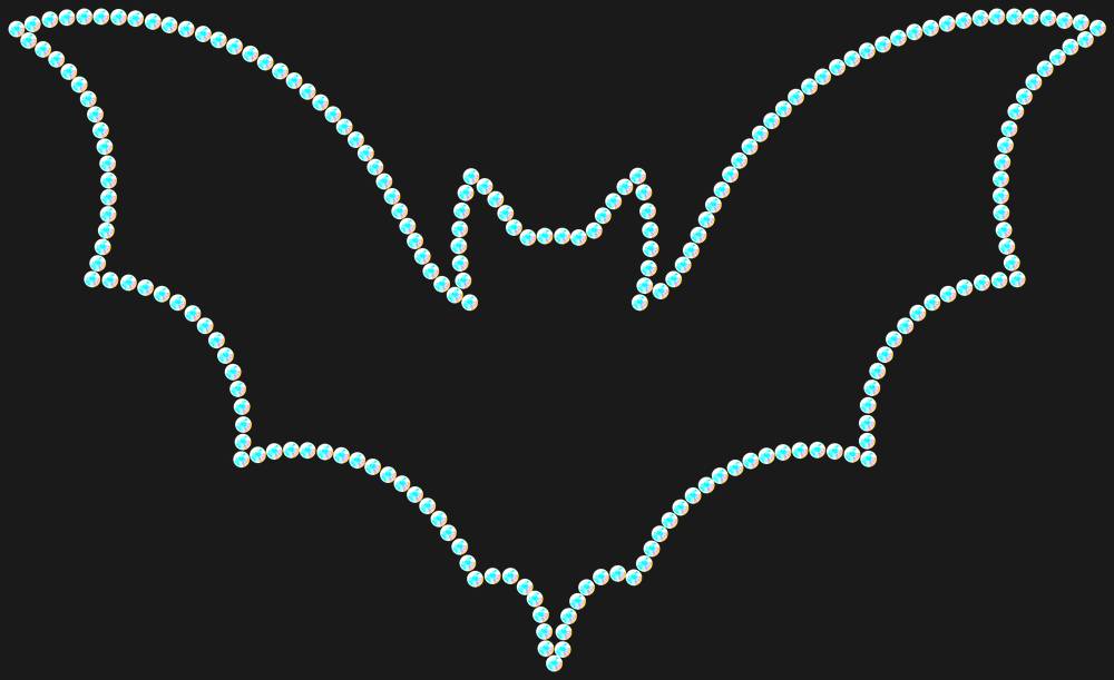 Трафарет Bat — RHT_BAT1_SS10_CRYSTAL_AB_DMC