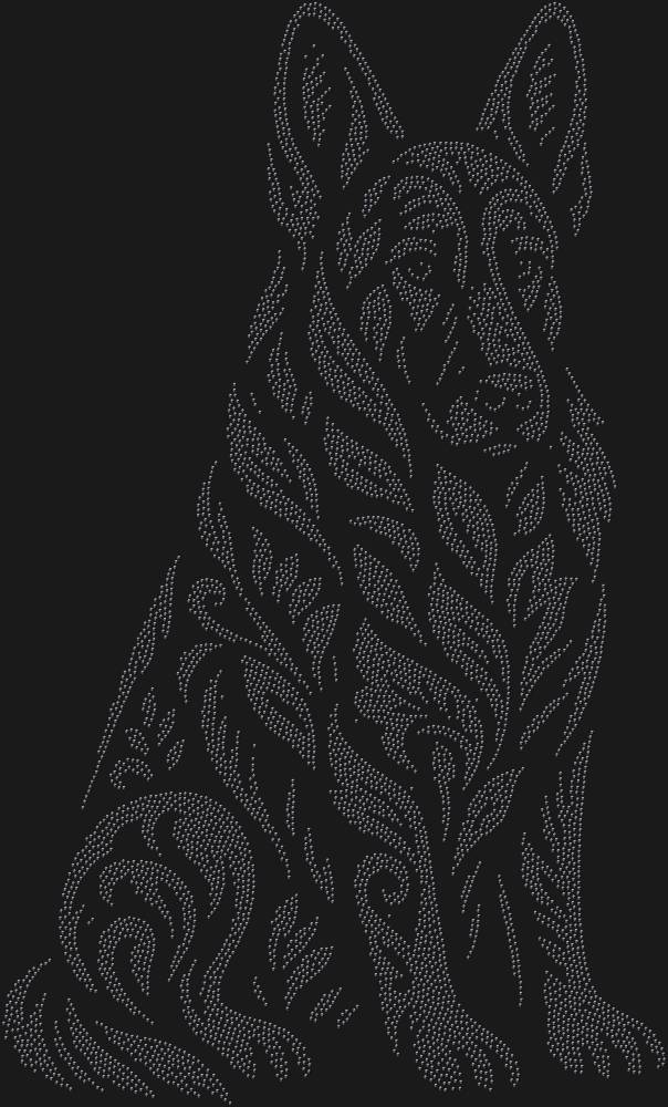 Трафарет Немецкая овчарка — RHT_SHEPHERD1_SS3_JET_BLACK
