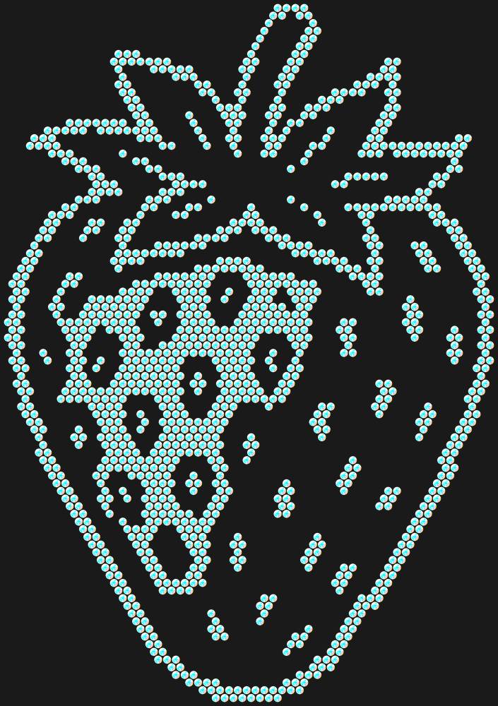 Трафарет Strawberry — RHT_STRAWBERRY1_SS16_CRYSTAL_AB_DMC