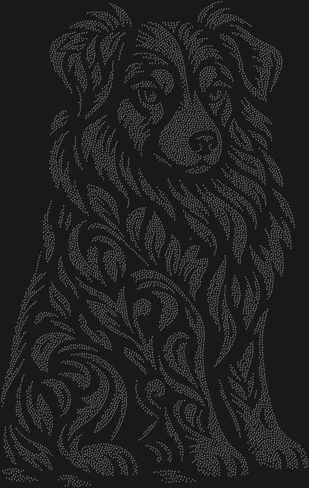 Трафарет Австралийская овчарка — RHT_AUSTRALIANSHAPHERD1_SS8_JET_BLACK