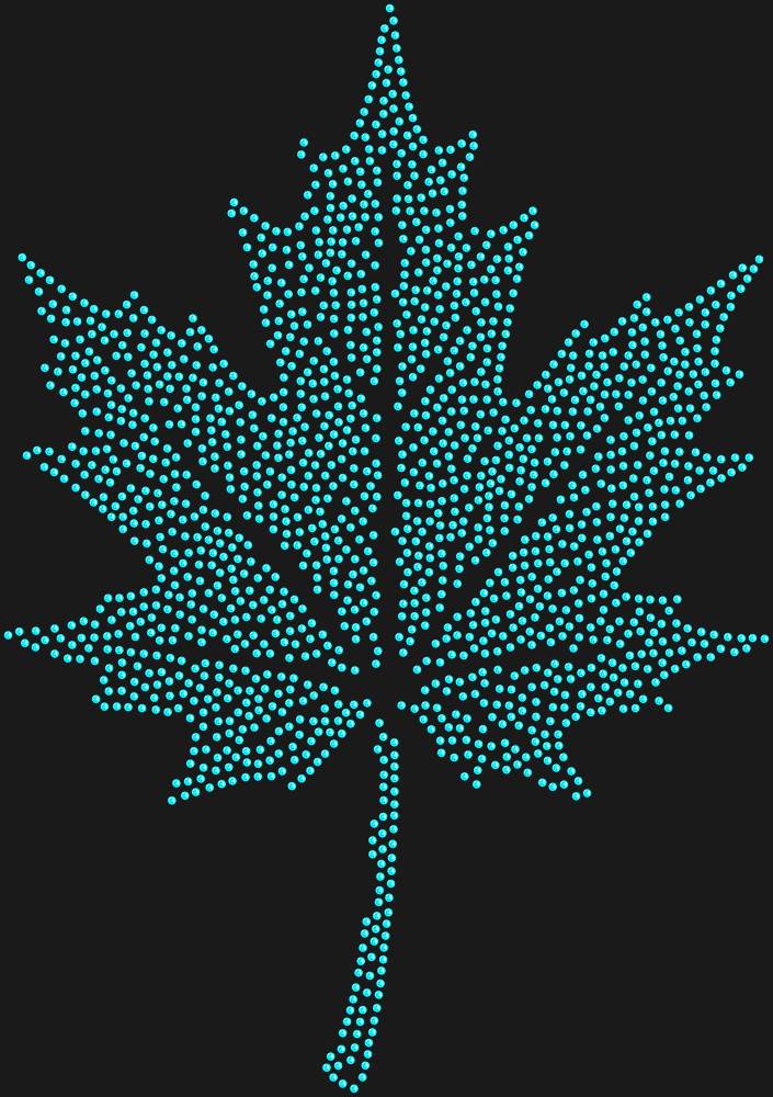 Трафарет Maple leaf — RHT_MAPLELEAF1_SS16_AQUAMARINE