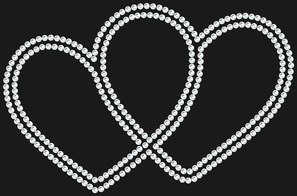 Трафарет Hearts — RHT_HEARTS1_SS10_CRYSTAL_CLEAR