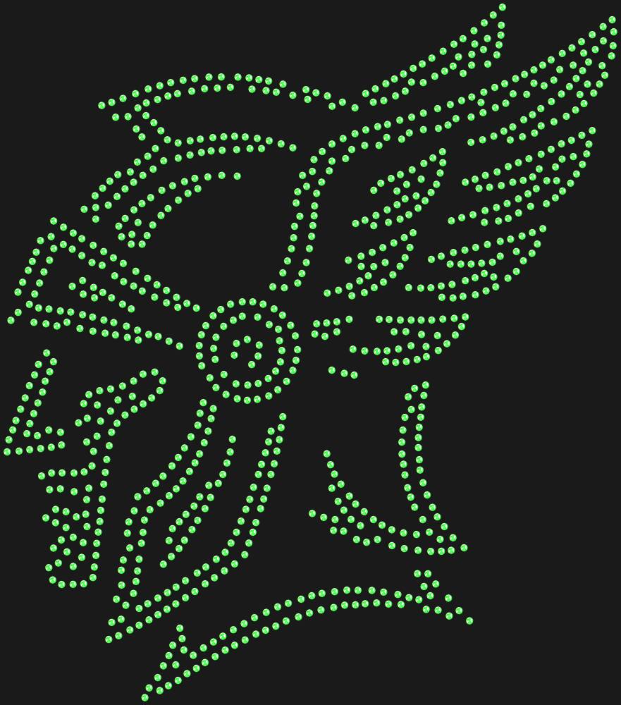 Трафарет Warrior in a winged helmet — RHT_HELMET1_SS16_LT_PERIDOT