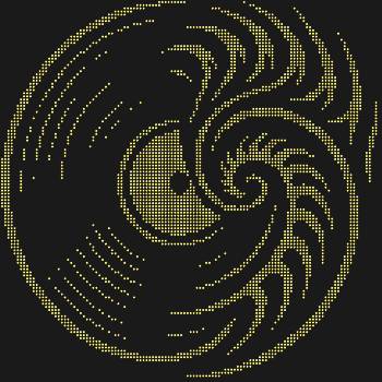 Рисунок из страз «Винил», сотканный из 3185 переливающихся искр, подарит вашей душе мелодию космоса, закручивая взгляд в чёрный фрактал тайны.