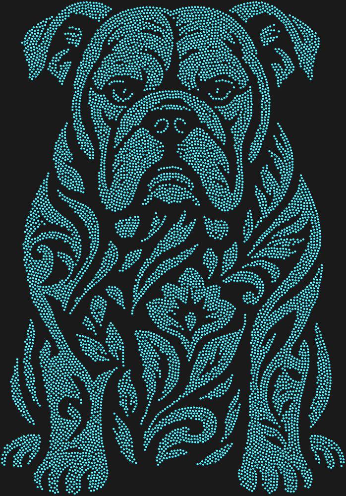 Трафарет Bulldog — RHT_BULLDOG1_SS5_LT_SAPPHIRE