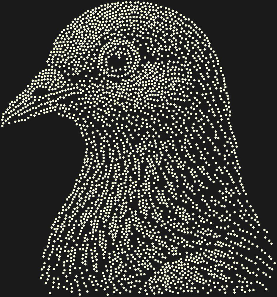 Трафарет Голубь — RHT_PIGEON1_SS10_CRYSTAL_AB