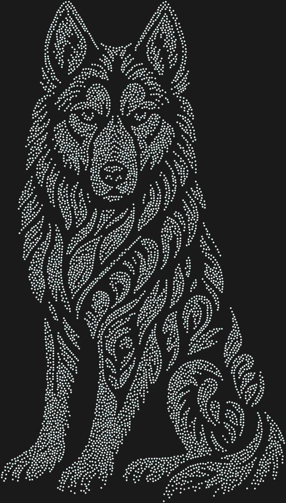 Трафарет Husky — RHT_HUSKY1_SS8_CRYSTAL_AB_DMC