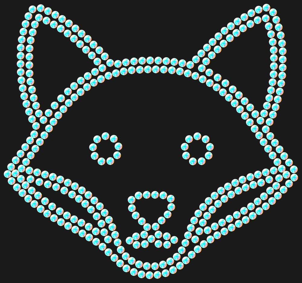 Трафарет Fox — RHT_FOX1_SS16_CRYSTAL_AB_DMC