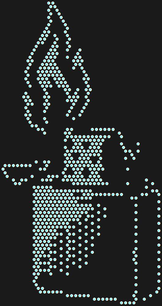 Трафарет Lighter — RHT_LIGHTER1_SS12_CRYSTAL_AB_DMC