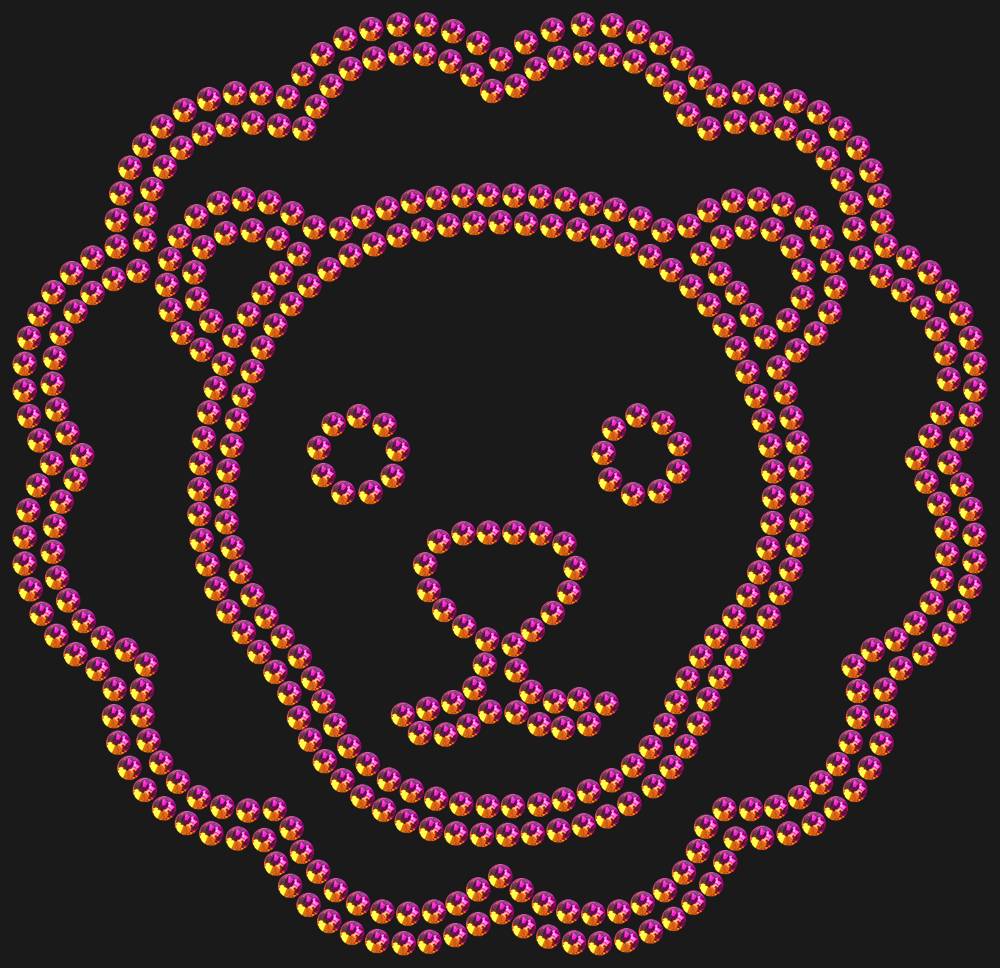 Трафарет Leo — RHT_LION2_SS10_RAINBOW