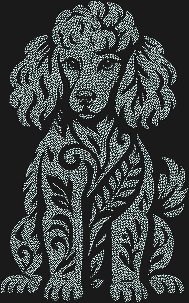 Трафарет Poodle — RHT_POODLE1_SS10_CRYSTAL_AB_DMC