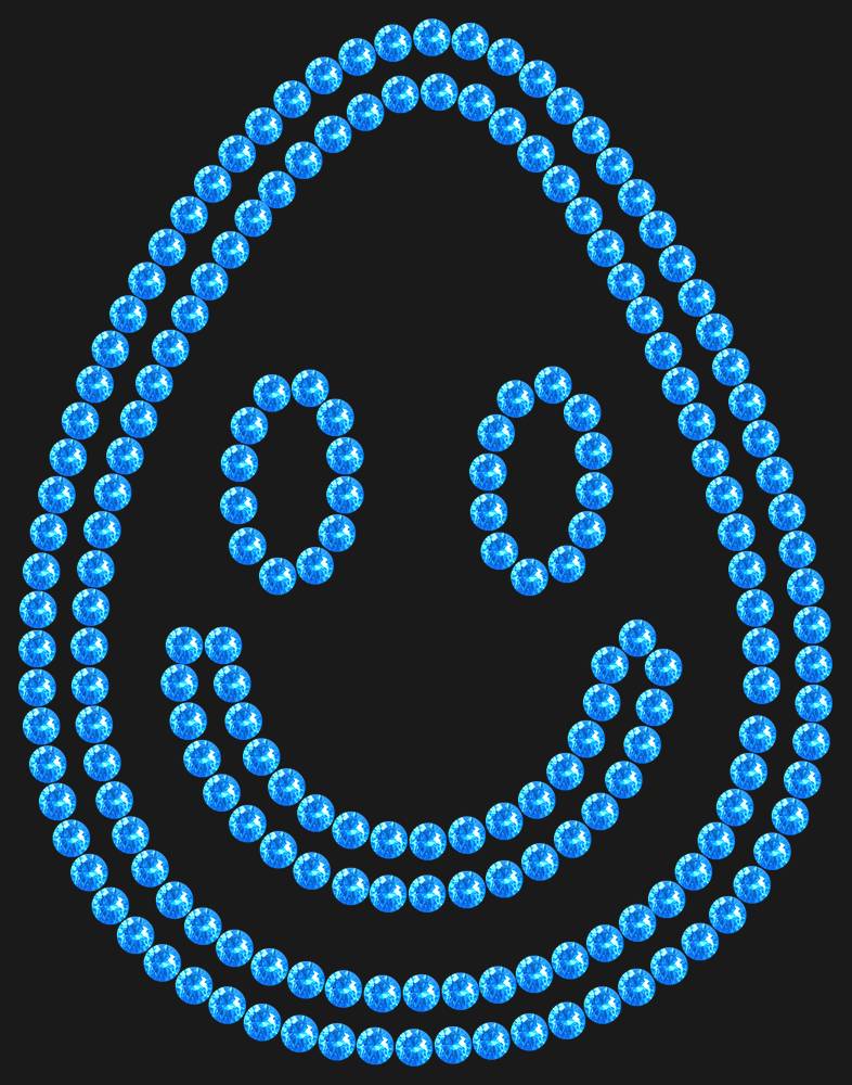 Трафарет A smile in a drop — RHT_SMILE4_SS16_LT_SAPPHIRE