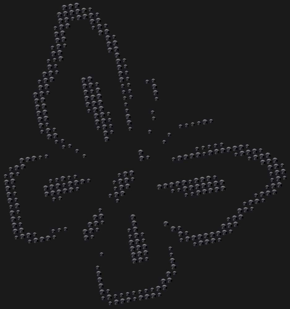 Трафарет Butterfly — RHT_BUTTERFLY3_MULTY_JET_BLACK