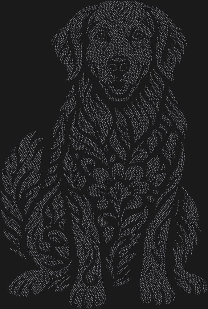 Трафарет Золотистый ретривер — RHT_GOLDENRETRIEVER1_SS10_JET_BLACK