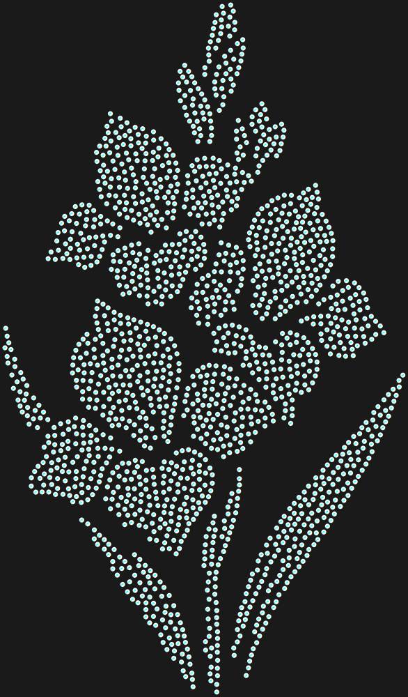 Трафарет Gladioli — RHT_GLADIOLUS1_SS16_CRYSTAL_AB_DMC