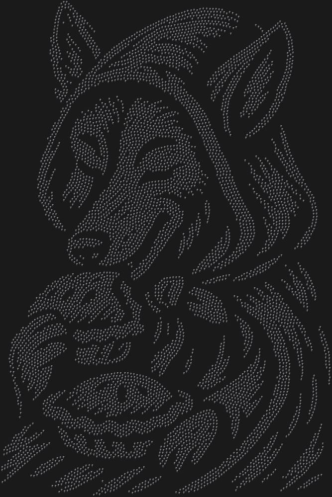 Трафарет Волк в красной шапочке — RHT_WOLFWITHPIE1_SS4_JET_BLACK